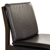 Aya Leather Dining Chair, Sonoma Black, Set of 2-Furniture - Dining-High Fashion Home