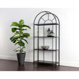 Alcove Bookcase, Black-Furniture - Storage-High Fashion Home