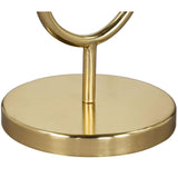 Marc Side Table, White & Gold-Furniture - Accent Tables-High Fashion Home