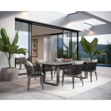 Capri Arm Chair, Gracebay Grey-Furniture - Outdoor-High Fashion Home