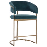 Marris Counter Stool, Danny Teal-Furniture - Dining-High Fashion Home