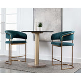 Marris Counter Stool, Danny Teal-Furniture - Dining-High Fashion Home