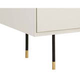 Danbury Nightstand, Modern Cream-Furniture - Bedroom-High Fashion Home