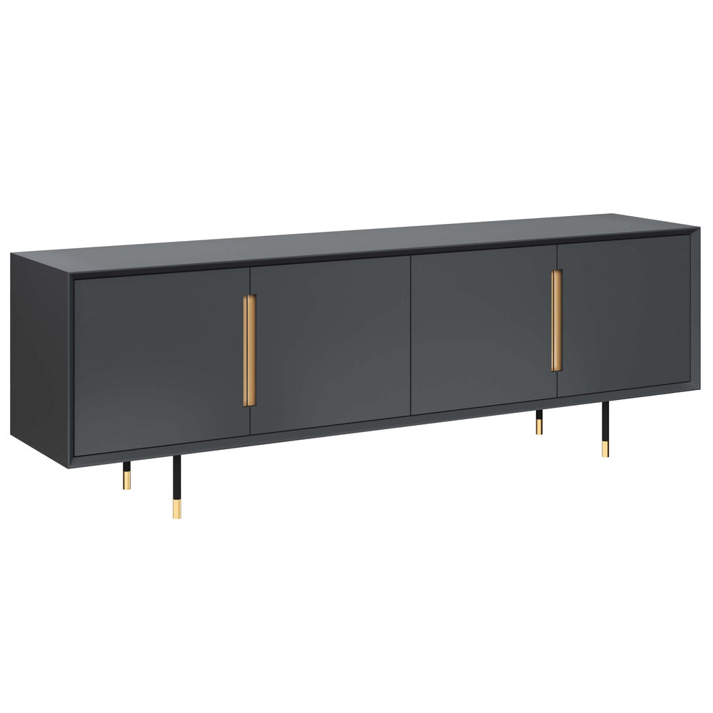 Danbury Media Console, Slate Navy-Furniture - Storage-High Fashion Home