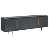 Danbury Media Console, Slate Navy-Furniture - Storage-High Fashion Home