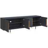 Danbury Media Console, Slate Navy-Furniture - Storage-High Fashion Home