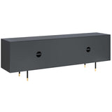 Danbury Media Console, Slate Navy-Furniture - Storage-High Fashion Home