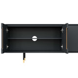 Danbury Media Console, Slate Navy-Furniture - Storage-High Fashion Home