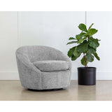 Bliss Swivel Chair, Husky Grey-Furniture - Chairs-High Fashion Home