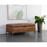 Kael Storage Bench, Tobacco Tan-Furniture - Benches-High Fashion Home