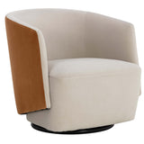 Sarina Swivel Chair, Meg Taupe