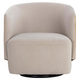 Sarina Swivel Chair, Meg Taupe