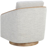 Tasia Swivel Chair, Merino Cotton-Furniture - Chairs-High Fashion Home