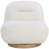 Franze Swivel Chair, Merino Pearl-Furniture - Chairs-High Fashion Home