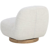 Franze Swivel Chair, Merino Pearl-Furniture - Chairs-High Fashion Home