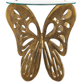 Motyl Accent Table, Gold-Furniture - Accent Tables-High Fashion Home