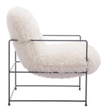 Pelut Chair, White-Furniture - Chairs-High Fashion Home