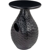 Piho Side Table, Black-Furniture - Accent Tables-High Fashion Home