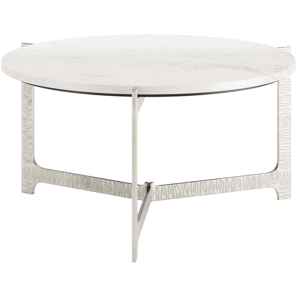 Barmas Coffee Table, White-Furniture - Accent Tables-High Fashion Home