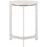 Barmas Side Table, White-Furniture - Accent Tables-High Fashion Home