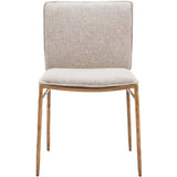 Nordvest Dining Chair, Beige/Gold, Set of 2-Furniture - Dining-High Fashion Home