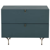 Celine Large Nightstand, Teal-Furniture - Bedroom-High Fashion Home