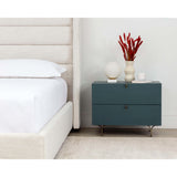 Celine Large Nightstand, Teal-Furniture - Bedroom-High Fashion Home