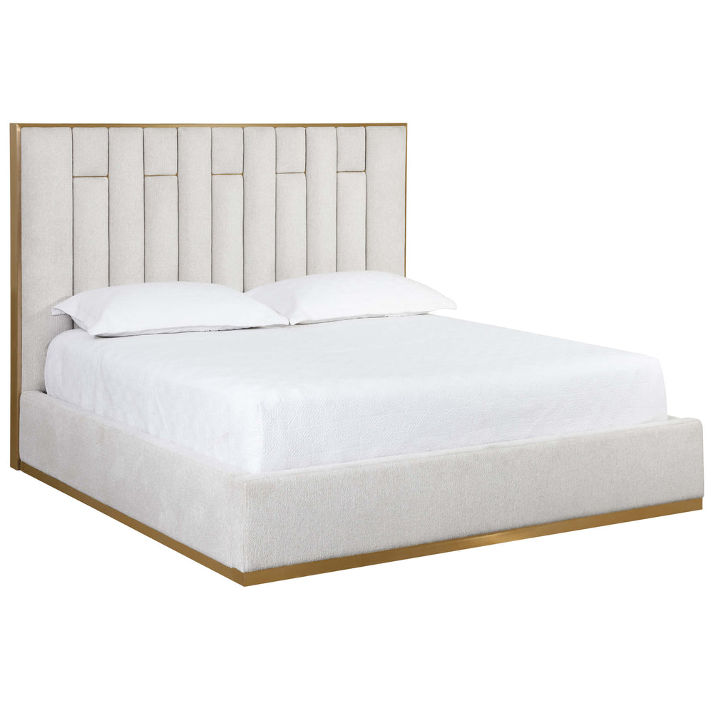 Nemu King Bed, Rhea Light Barley-Furniture - Bedroom-High Fashion Home