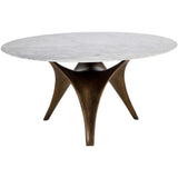 Bijon Round Dining Table, Antique Bronze-Furniture - Dining-High Fashion Home