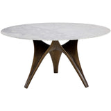 Bijon Round Dining Table, Antique Bronze-Furniture - Dining-High Fashion Home