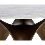 Bijon Round Dining Table, Antique Bronze-Furniture - Dining-High Fashion Home