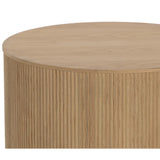 Kalla Side Table, Rustic Oak-Furniture - Accent Tables-High Fashion Home