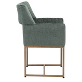 Greco Arm Chair, Aura Teal-Furniture - Chairs-High Fashion Home