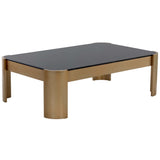 Irvine Coffee Table, Gold-Furniture - Accent Tables-High Fashion Home