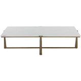 Cowell Coffee Table, Antique Brass