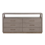 Danette Dresser, Greige-Furniture - Storage-High Fashion Home