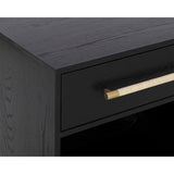 Tarrant Nightstand, Black-Furniture - Bedroom-High Fashion Home