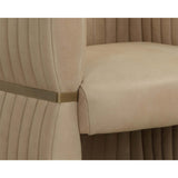 Tryor Leather Chair, Sahara Sand-Furniture - Chairs-High Fashion Home