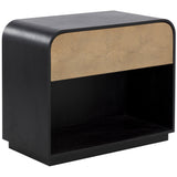 Algarve Nightstand, Champagne Gold-Furniture - Bedroom-High Fashion Home