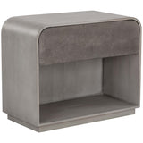 Algarve Nightstand, Grey-Furniture - Bedroom-High Fashion Home