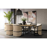 Palermo Dining Chair, Stinson Cream/Charcoal-Furniture - Chairs-High Fashion Home