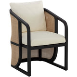 Palermo Dining Chair, Stinson Cream/Charcoal-Furniture - Chairs-High Fashion Home