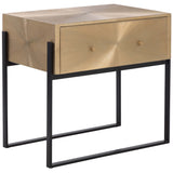 Modena Large Nightstand, Antique Gold-Furniture - Bedroom-High Fashion Home