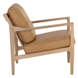 Gilmore Leather Chair, Sahara Camel-Furniture - Chairs-High Fashion Home