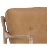 Gilmore Leather Chair, Sahara Camel-Furniture - Chairs-High Fashion Home