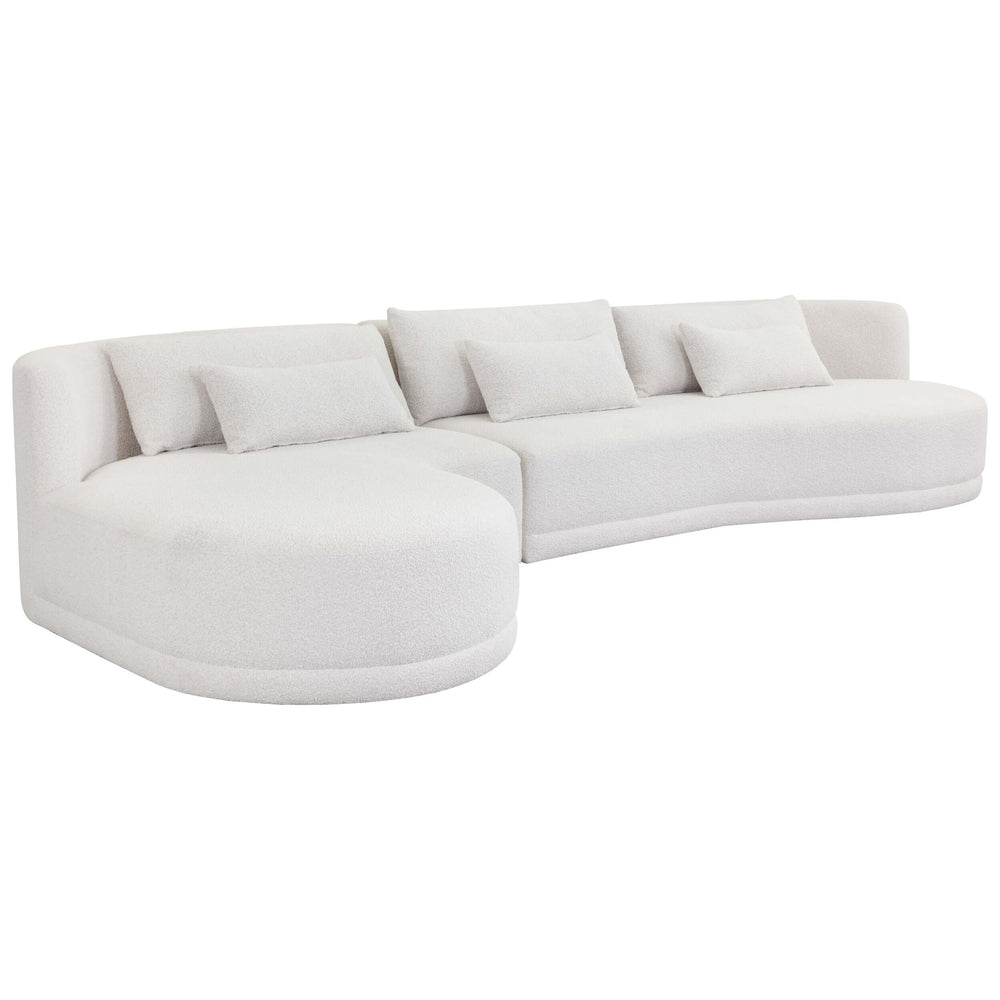 Laken LAF Chaise Sectional, Copenhagen White