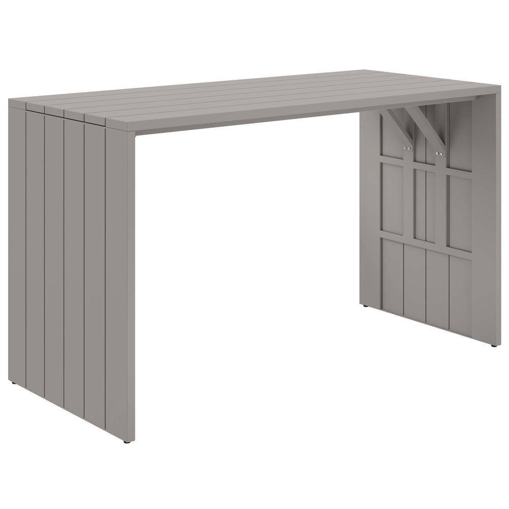 Verin Bar Table, Taupe-Furniture - Accent Tables-High Fashion Home