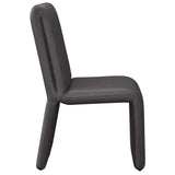 Cascata Leather Dining Chair, Marseille Black, Set of 2