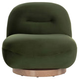 Franze Swivel Chair, Moss Green-Furniture - Chairs-High Fashion Home