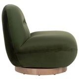 Franze Swivel Chair, Moss Green-Furniture - Chairs-High Fashion Home